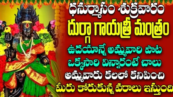 శుక్రవారం రోజున దుర్గా గాయత్రీ మంత్రం వింటే ధనవంతులు అవుతారు Durga Gayatri Mantra ShriTv